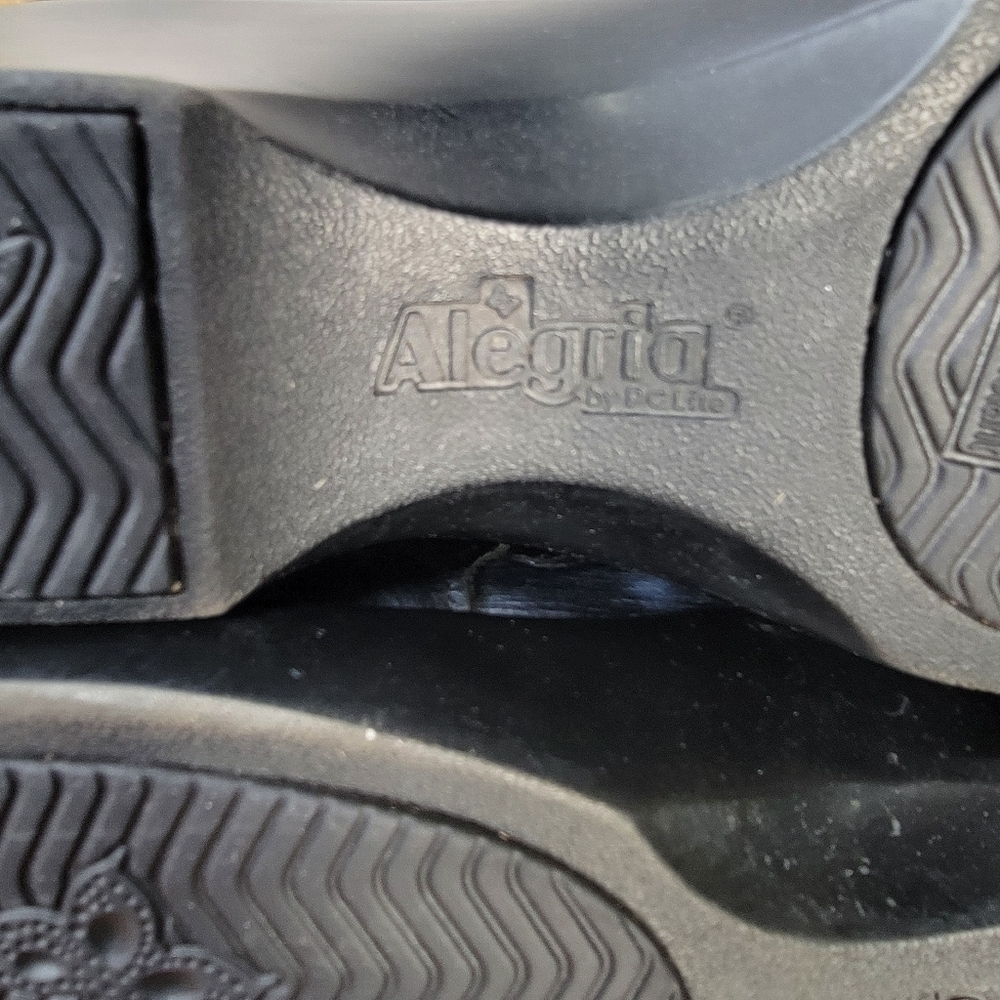Alegria Eryn Women's Slip-On Shoes - Black Blue Clogs Size 36 - Picture 13 of 16